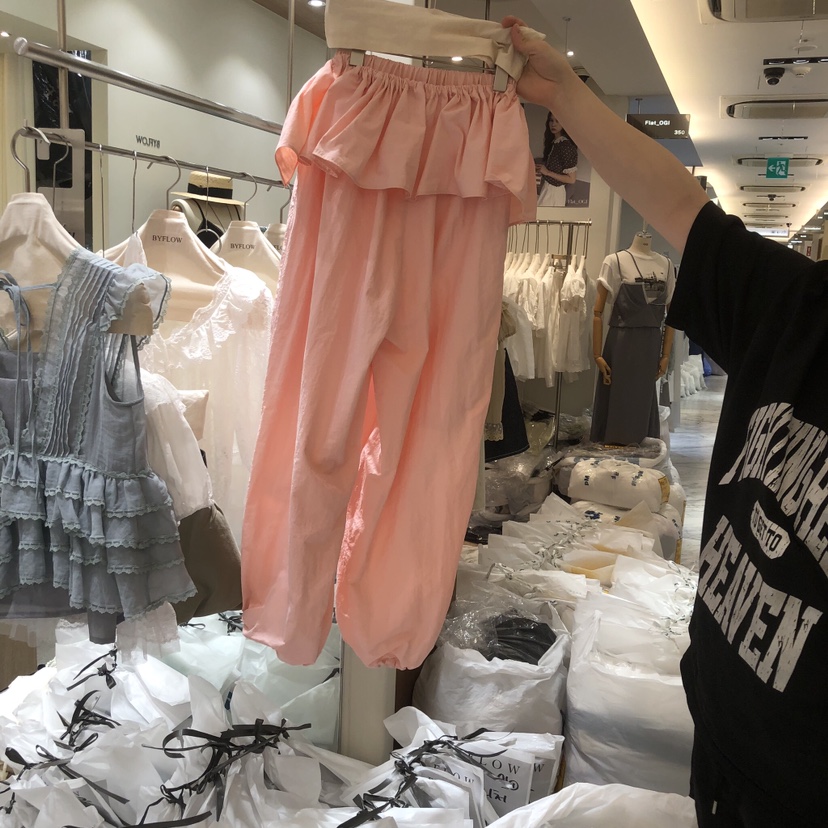 BY FLOW韓國東大門直郵女士新品休閑26春夏26夏季休閑褲BY FLOW休閑褲