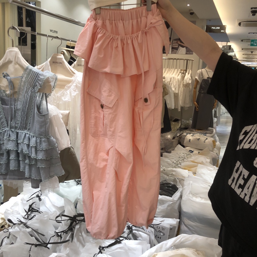BY FLOW韓國東大門直郵女士新品休閑26春夏26夏季休閑褲BY FLOW休閑褲圖色1