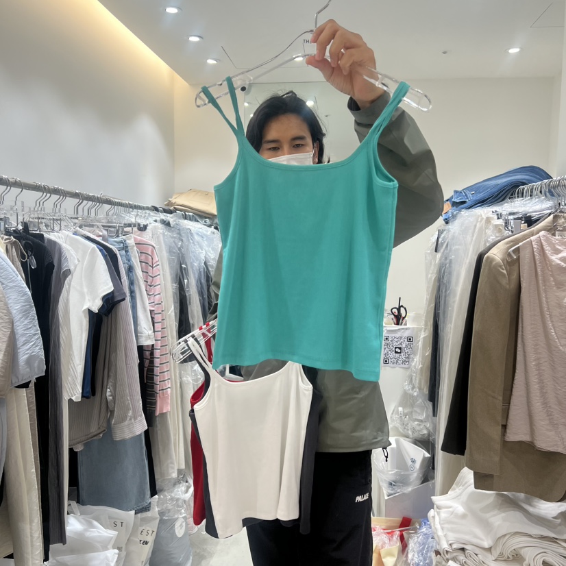 THE REST韓國直郵女士新款時尚熱賣人氣休閑職業吊帶背心THE REST/UNNOEUD吊帶/背心圖色1