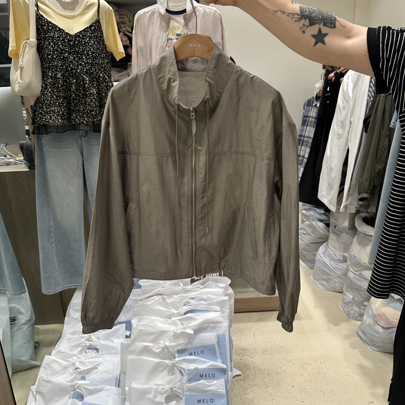 MELO東大門實拍韓國女裝新品26夏季職業熱賣26春夏休閑夾克MELO夾克圖色2