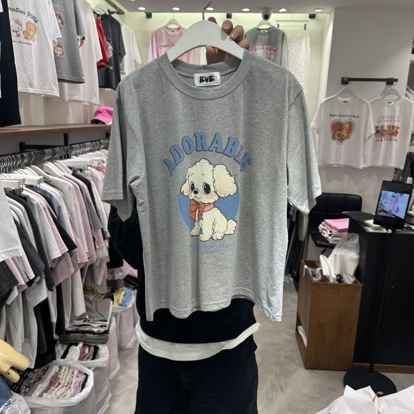 EVE韓國直郵實拍女裝新品26夏季職業時尚熱賣26春夏人氣T恤EVET恤圖色2