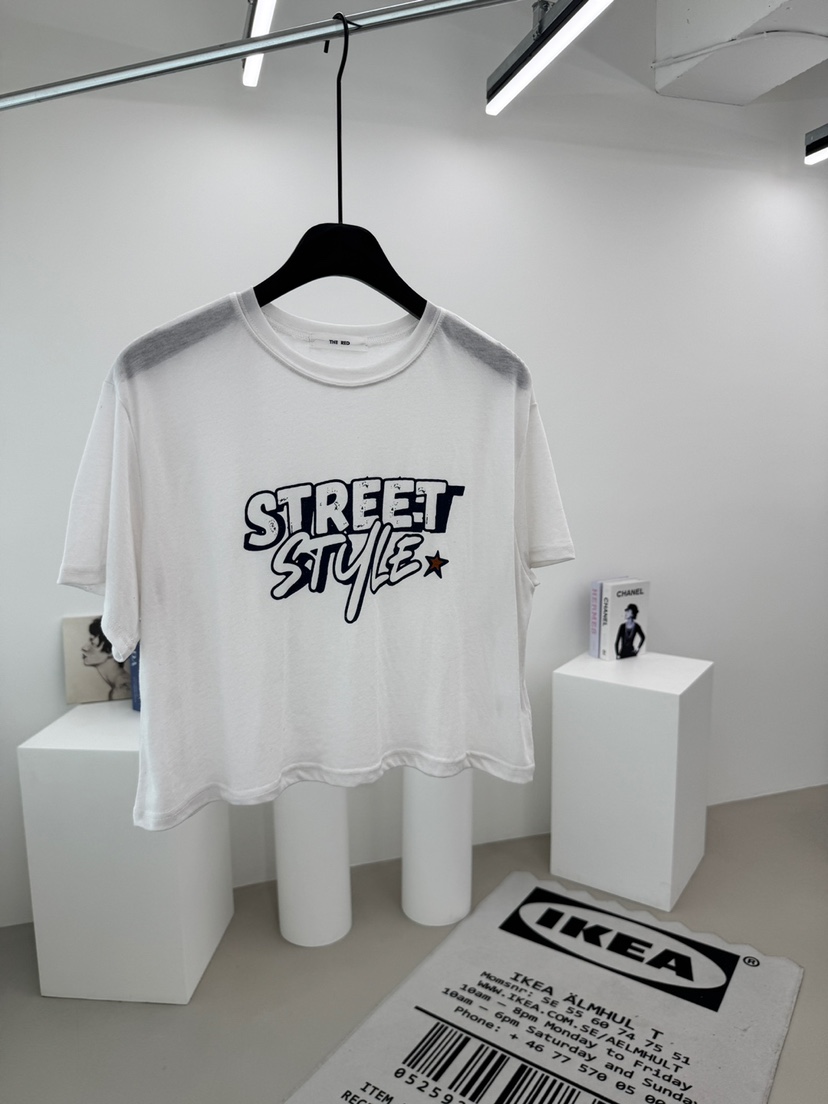 RED-A韓國直郵女士新品人氣26春夏熱賣推薦休閑時尚26夏季T恤RED-AT恤圖色1