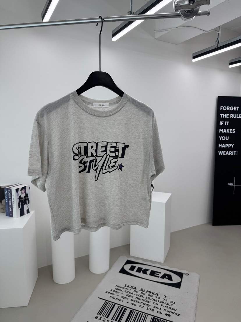 RED-A韓國直郵女士新品人氣26春夏熱賣推薦休閑時尚26夏季T恤RED-AT恤圖色4