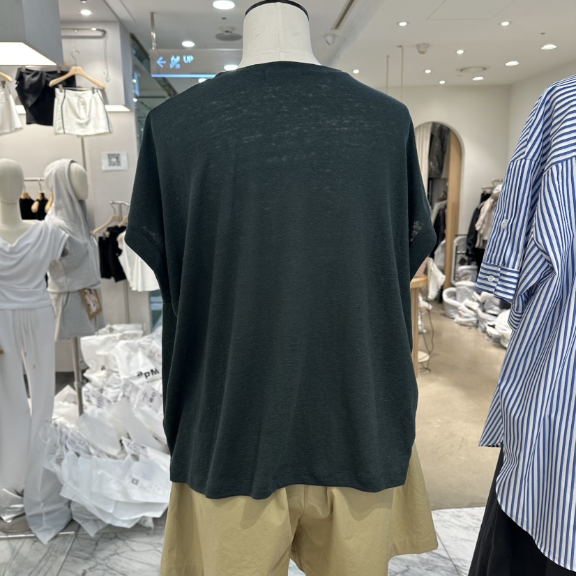 REVE-L韓國東大門直郵女裝新品人氣26春夏休閑T恤亞麻布REVE-LT恤