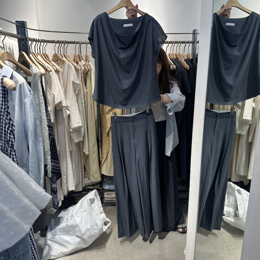 HABLE韓國直郵女裝新品職業時尚休閑26春夏推薦熱賣休閑褲HABLE休閑褲