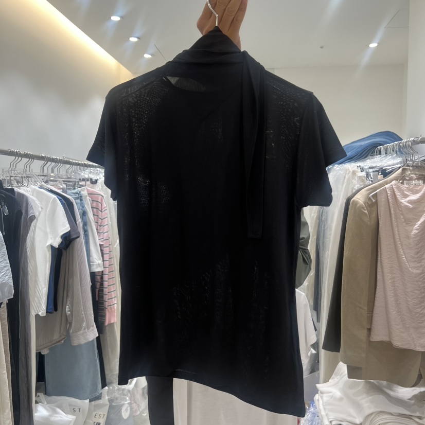 THE REST韓國直郵女士新品26春夏職業推薦時尚26夏季T恤圍巾THE REST/UNNOEUDT恤