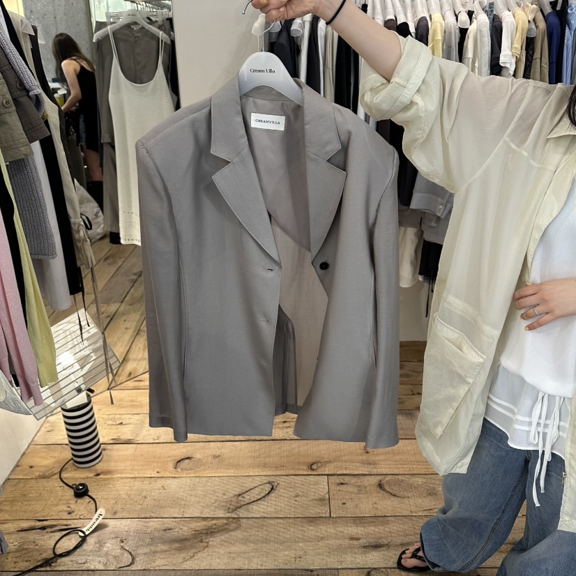 CREAM VILLA韓國直郵實拍女裝新品26春夏夾克透視CREAMVILLA夾克圖色1