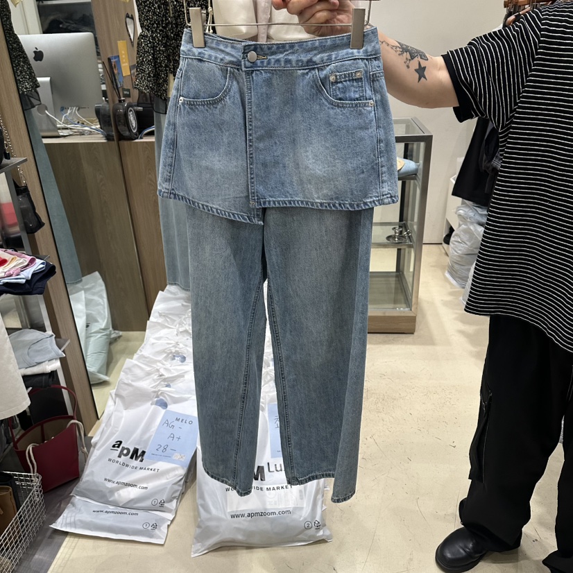 MELO韓國東大門直郵女士新品休閑人氣職業熱賣26春夏裙褲MELO裙褲圖色1