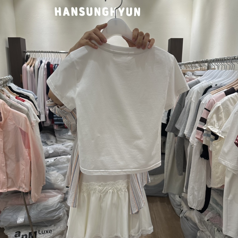 HANSUNGHYUN韓國東大門代購女士新款推薦人氣T恤泰迪熊純棉HANSUNGHYUNT恤