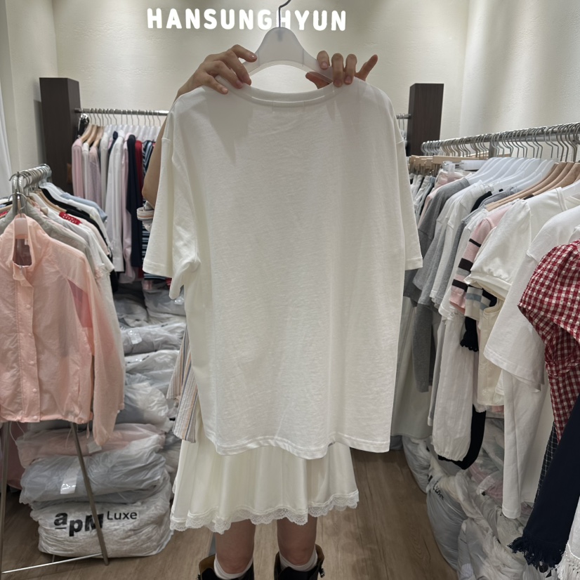 HANSUNGHYUN韓國直郵實拍女裝新品熱賣職業26春夏T恤棉質HANSUNGHYUNT恤