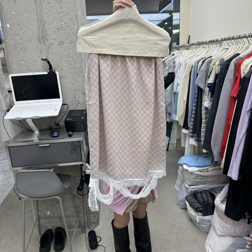 AMOEBA韓國東大門直郵女裝新款人氣休閑職業半身裙中短裙AMOEBA半身裙/中短裙