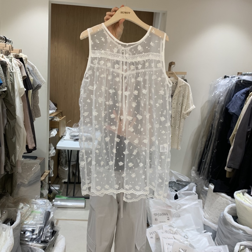 HOWFF韓國直郵實拍女士新品26春夏時尚人氣26夏季連衣裙刺繡HOWFF連衣裙圖色1