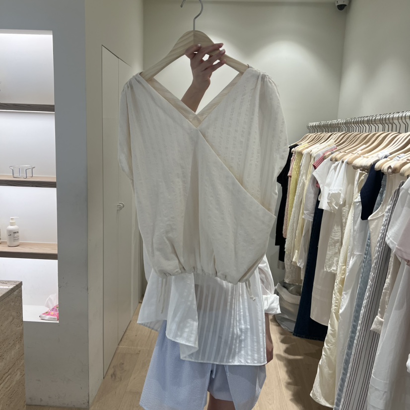 LIFFEY韓國東大門直郵女士新品休閑熱賣時尚26夏季襯衫蕾絲衫LIFFEY襯衫/蕾絲衫