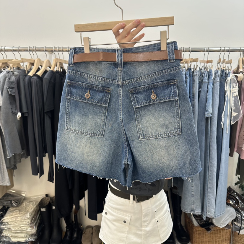 DELIGHT-L東大門實拍韓國女裝新品26夏季短褲含腰帶工裝DELIGHT-L短褲