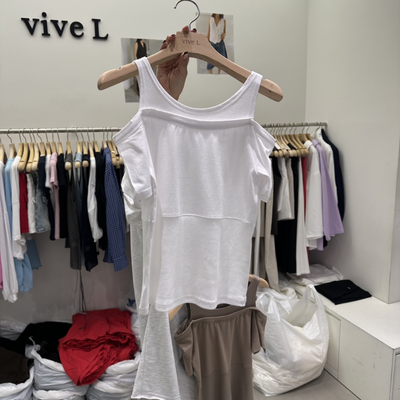 VIVEL韓國直郵女裝新款熱賣26春夏推薦休閑人氣職業吊帶背心VIVEL吊帶/背心圖色1