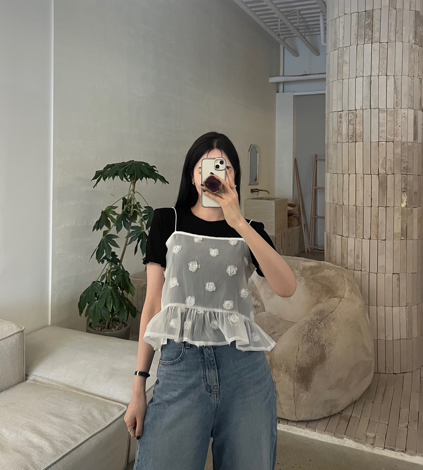 AMUSE SEOUL東大門實拍韓國女裝新品熱賣人氣26春夏吊帶背心AMUSE SEOUL吊帶/背心