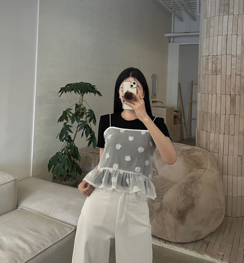 AMUSE SEOUL東大門實拍韓國女裝新品熱賣人氣26春夏吊帶背心AMUSE SEOUL吊帶/背心