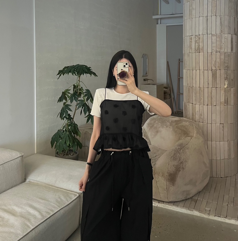 AMUSE SEOUL東大門實拍韓國女裝新品熱賣人氣26春夏吊帶背心AMUSE SEOUL吊帶/背心