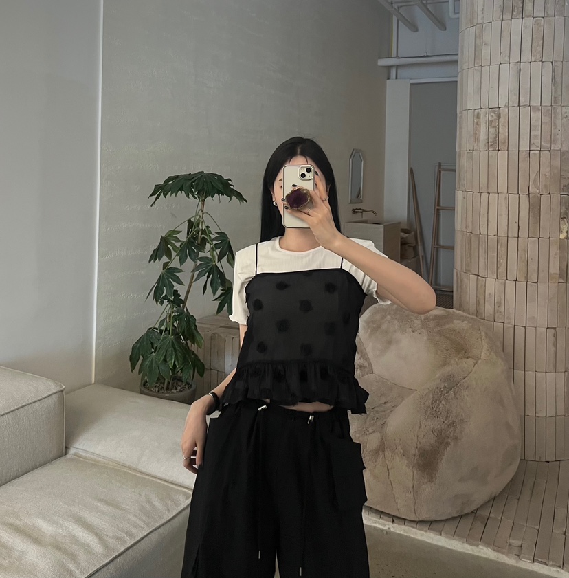 AMUSE SEOUL東大門實拍韓國女裝新品熱賣人氣26春夏吊帶背心AMUSE SEOUL吊帶/背心