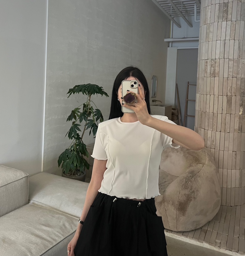 AMUSE SEOUL韓國直郵女裝新品職業熱賣人氣26夏季時尚T恤AMUSE SEOULT恤