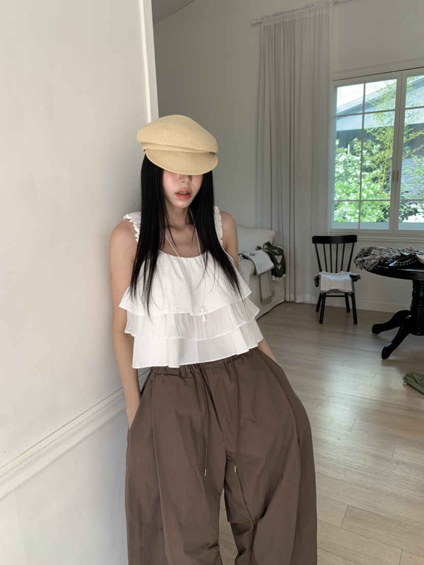BADCALM韓國直郵女裝新款26春夏時尚人氣職業吊帶背心多層BADCALM吊帶/背心