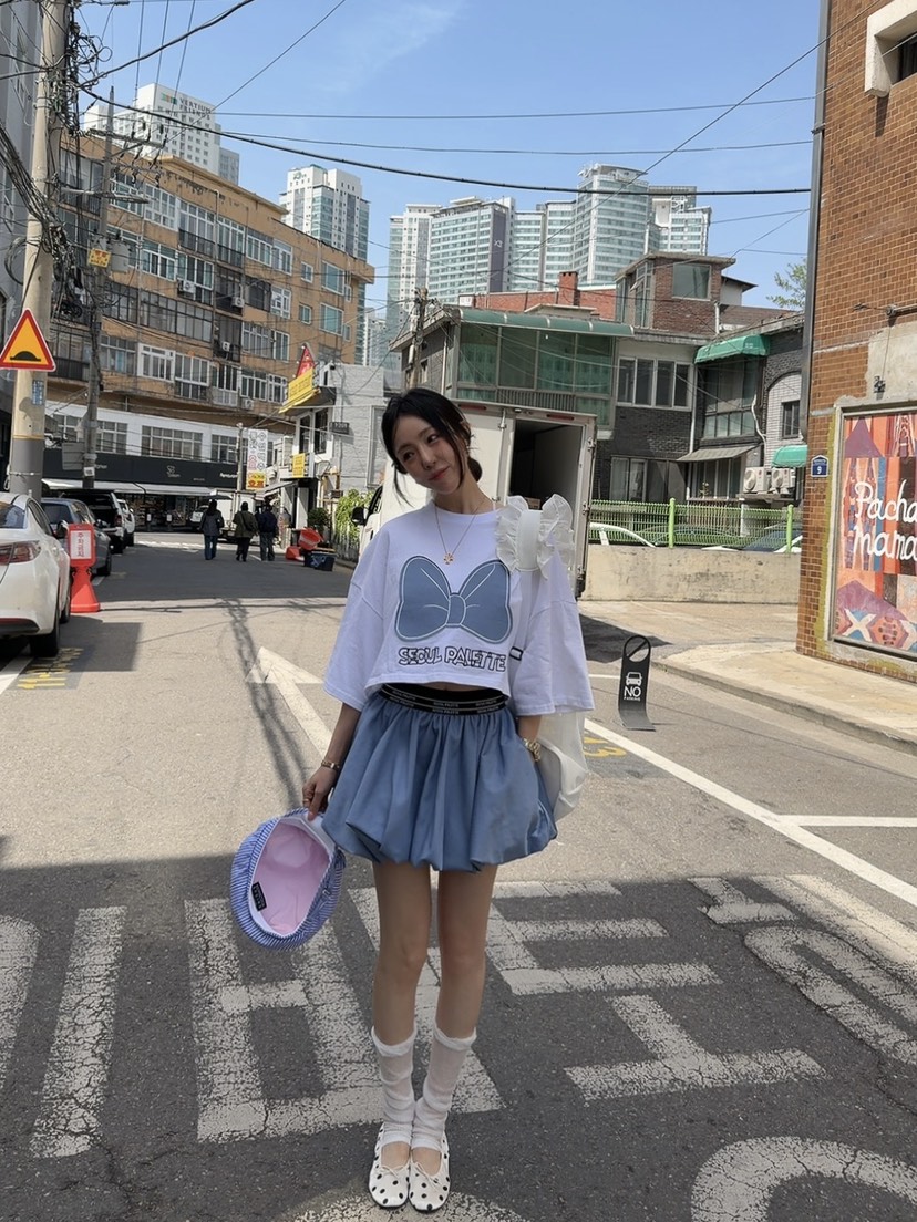 PALETTE-Q韓國直郵實拍女士新款時尚熱賣休閑26春夏裙褲PALETTE-Q裙褲