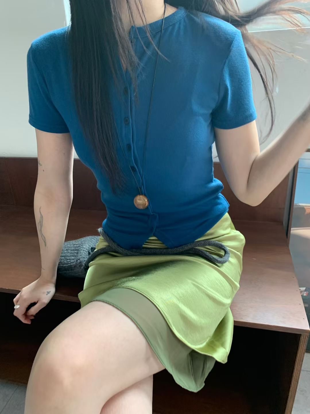 A.ME韓國東大門直郵女裝新款熱賣26春夏職業半身裙中短裙A.ME半身裙/中短裙