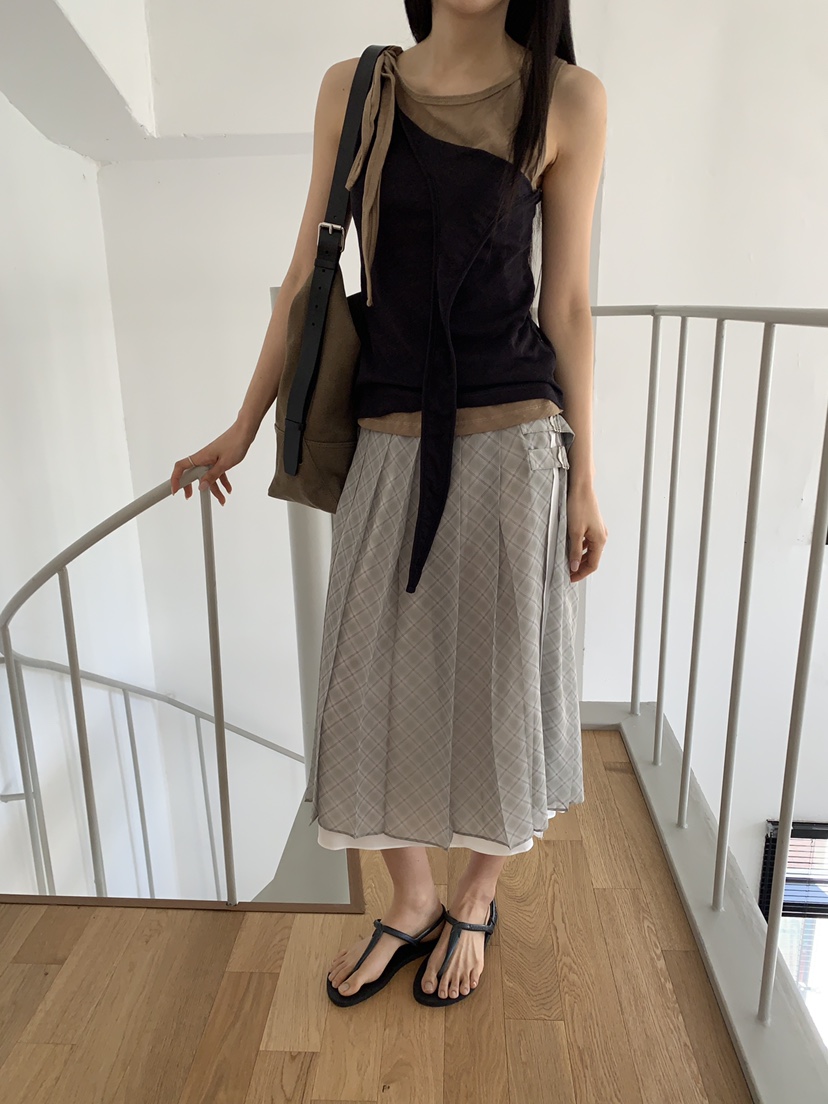MURMUR韓國直郵實拍女士新品26夏季休閑推薦半身裙中短裙MURMUR半身裙/中短裙