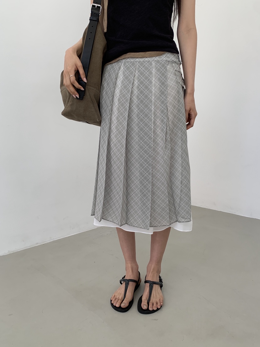 MURMUR韓國直郵實拍女士新品26夏季休閑推薦半身裙中短裙MURMUR半身裙/中短裙