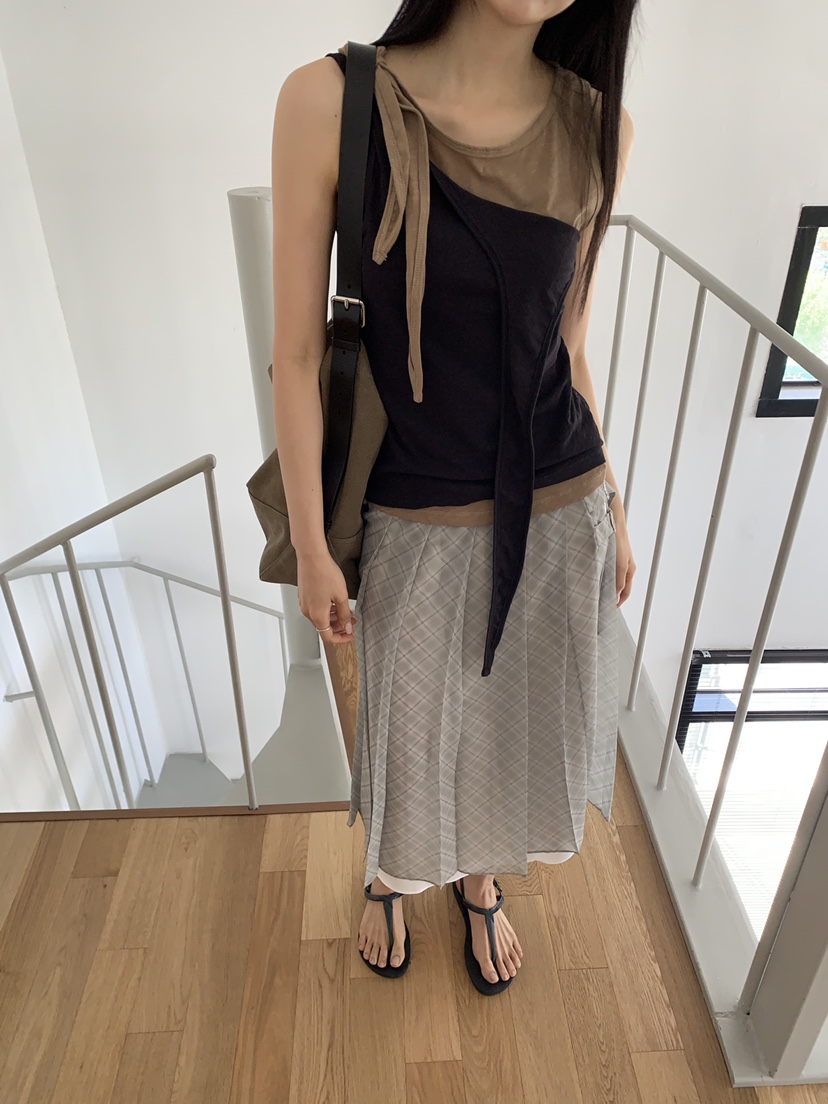 MURMUR韓國直郵實拍女士新品26夏季休閑推薦半身裙中短裙MURMUR半身裙/中短裙