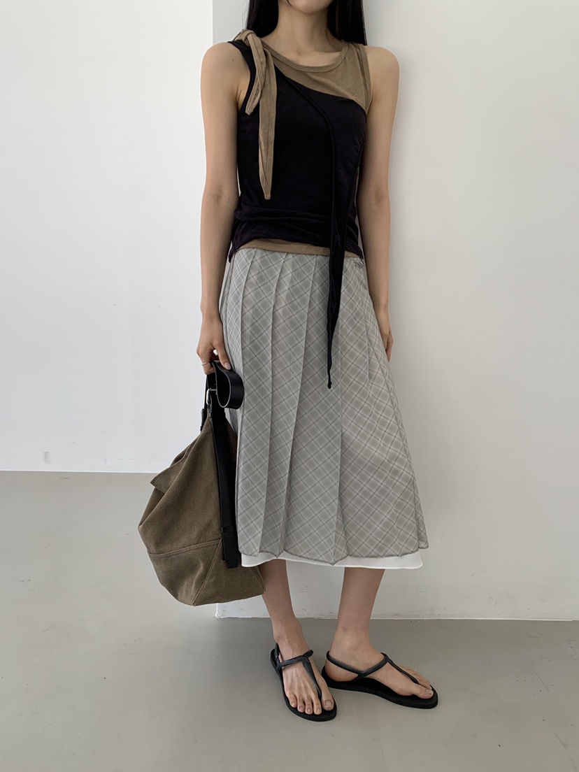 MURMUR韓國直郵實拍女士新品26夏季休閑推薦半身裙中短裙MURMUR半身裙/中短裙
