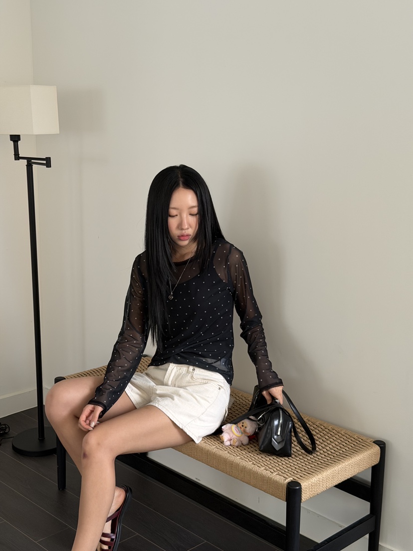 SUNDER MARKET韓國代購女士新品推薦26春夏熱賣人氣長袖T恤SUNDER MARKET長袖T恤
