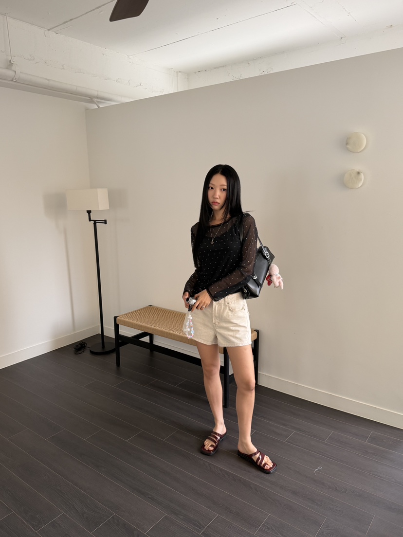 SUNDER MARKET韓國代購女士新品推薦26春夏熱賣人氣長袖T恤SUNDER MARKET長袖T恤
