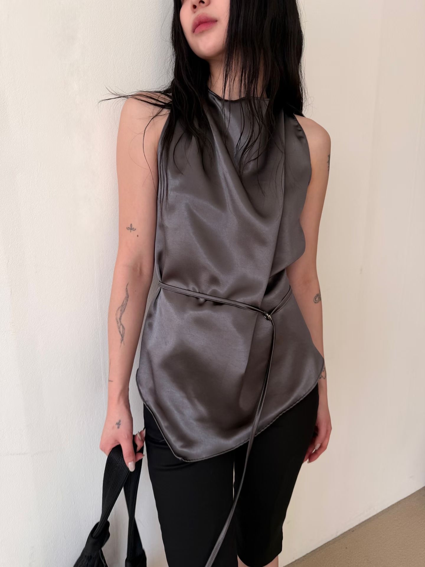 A.ME韓國直郵實拍女裝新款休閑26春夏時尚推薦職業吊帶背心A.ME吊帶/背心