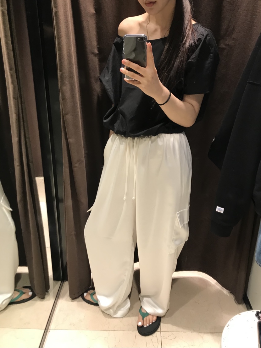 CEDARWOOD韓國東大門直郵女士新款時尚推薦褲子工裝褲緞面CEDAR WOOD褲子