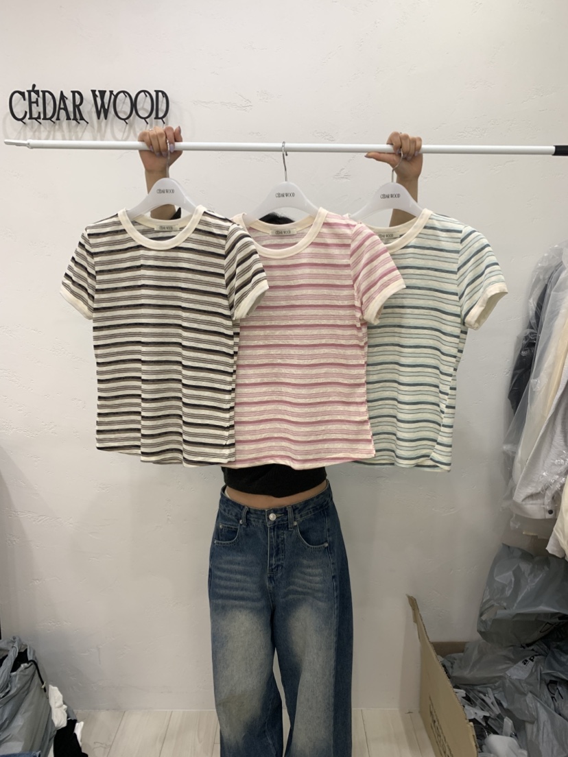 CEDARWOOD韓國代購女裝新品人氣26春夏26夏季推薦時尚T恤CEDAR WOODT恤