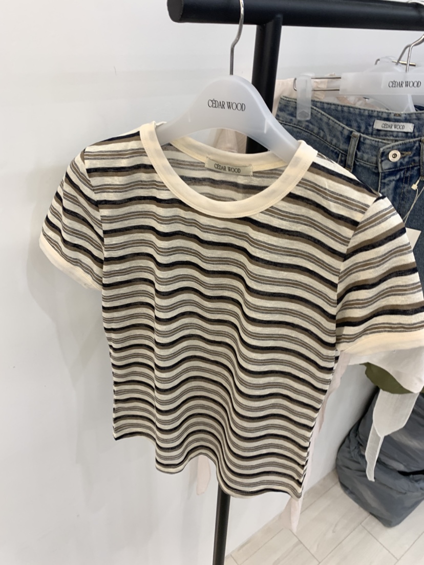 CEDARWOOD韓國代購女裝新品人氣26春夏26夏季推薦時尚T恤CEDAR WOODT恤圖色1