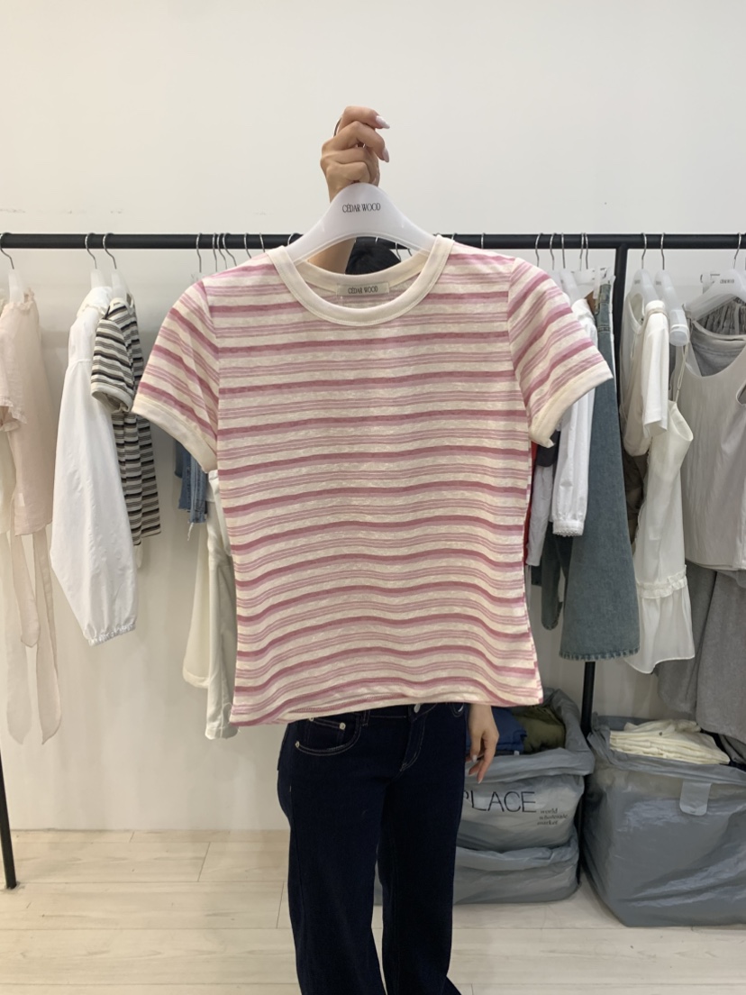 CEDARWOOD韓國代購女裝新品人氣26春夏26夏季推薦時尚T恤CEDAR WOODT恤圖色2