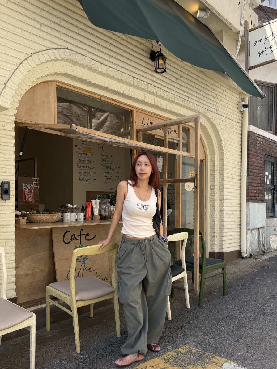 SUNDER MARKET韓國東大門直郵女裝新品熱賣休閑褲口袋束帶SUNDER MARKET休閑褲
