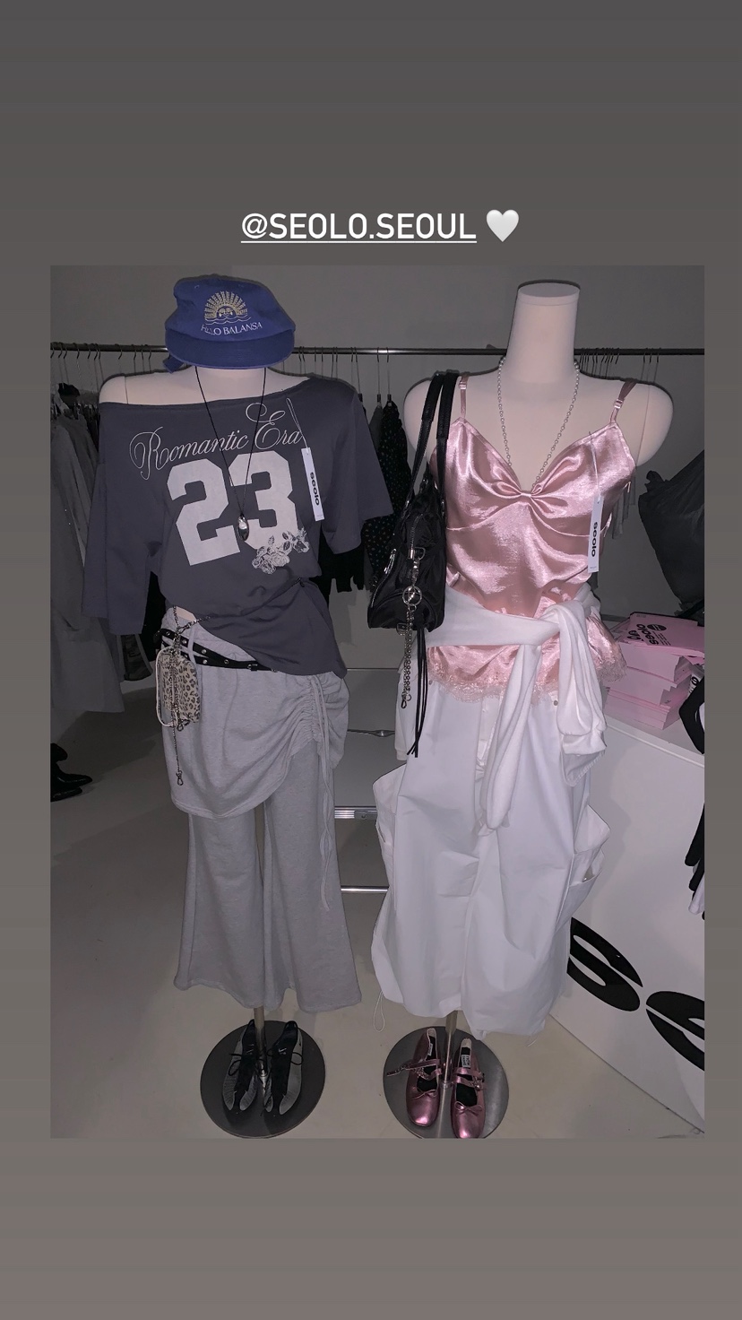 SEOLO韓國直郵實拍女士新品人氣休閑職業吊帶背心蕾絲絲帶Seolo seoul吊帶/背心