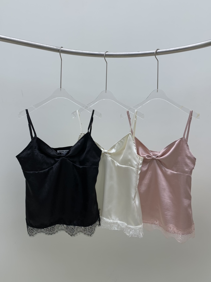 SEOLO韓國直郵實拍女士新品人氣休閑職業吊帶背心蕾絲絲帶Seolo seoul吊帶/背心