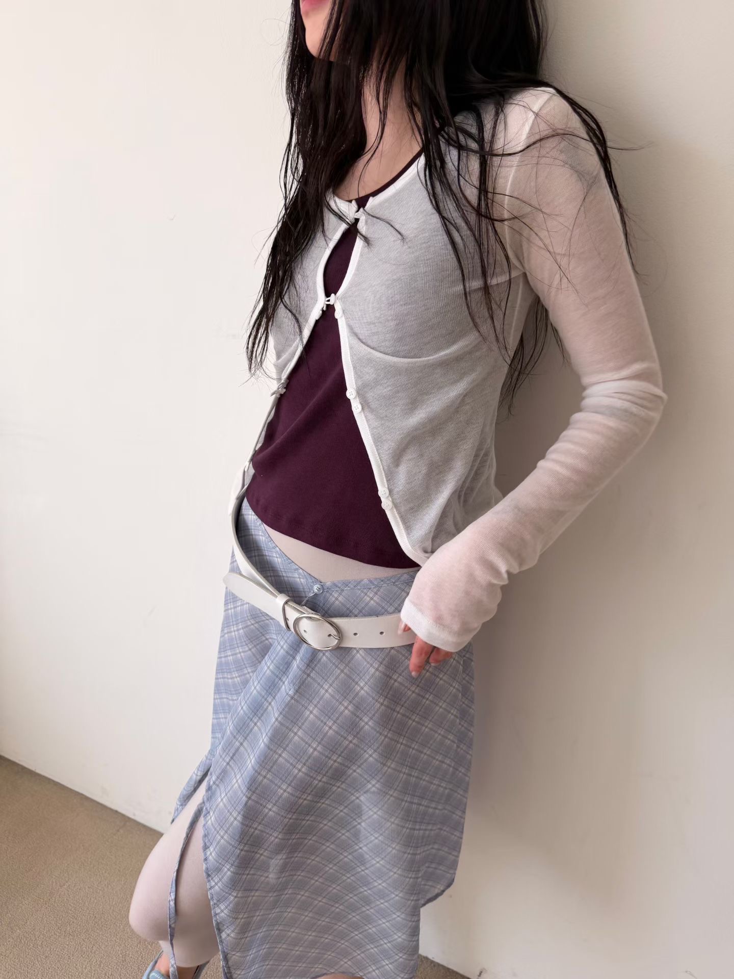 A.ME韓國東大門代購女裝新品26春夏26夏季職業人氣長袖T恤A.ME長袖T恤