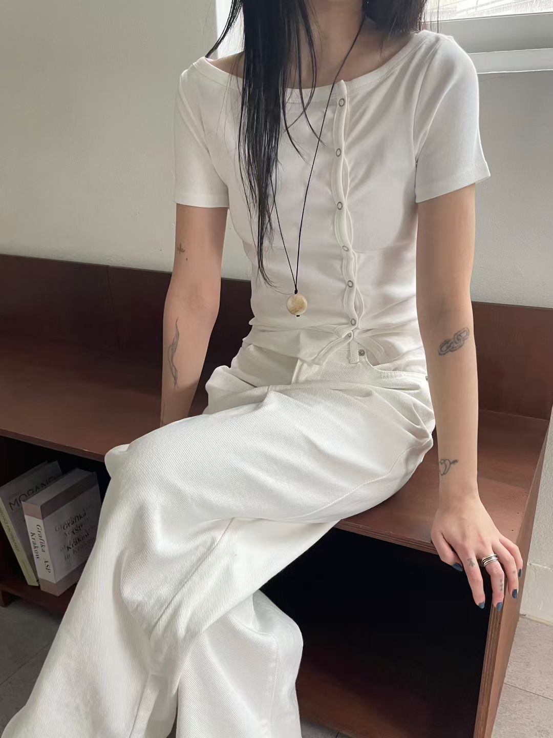 A.ME韓國代購女裝新款職業26春夏時尚人氣休閑T恤不含配飾A.MET恤