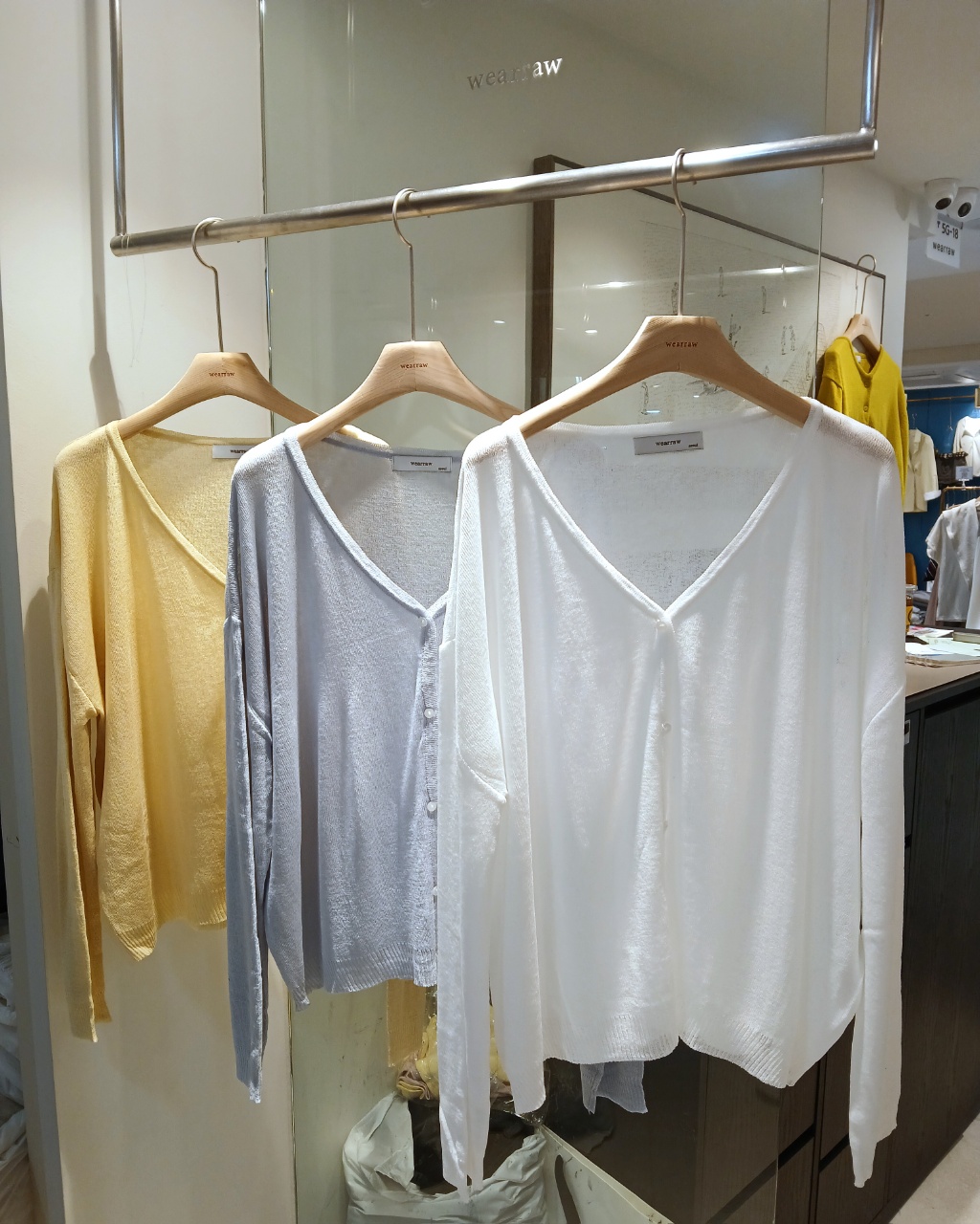 WEARRAW/WELL ROW韓國代購女裝新品休閑熱賣時尚針織衫WEARRAW/WELL ROW針織衫圖色2左二色