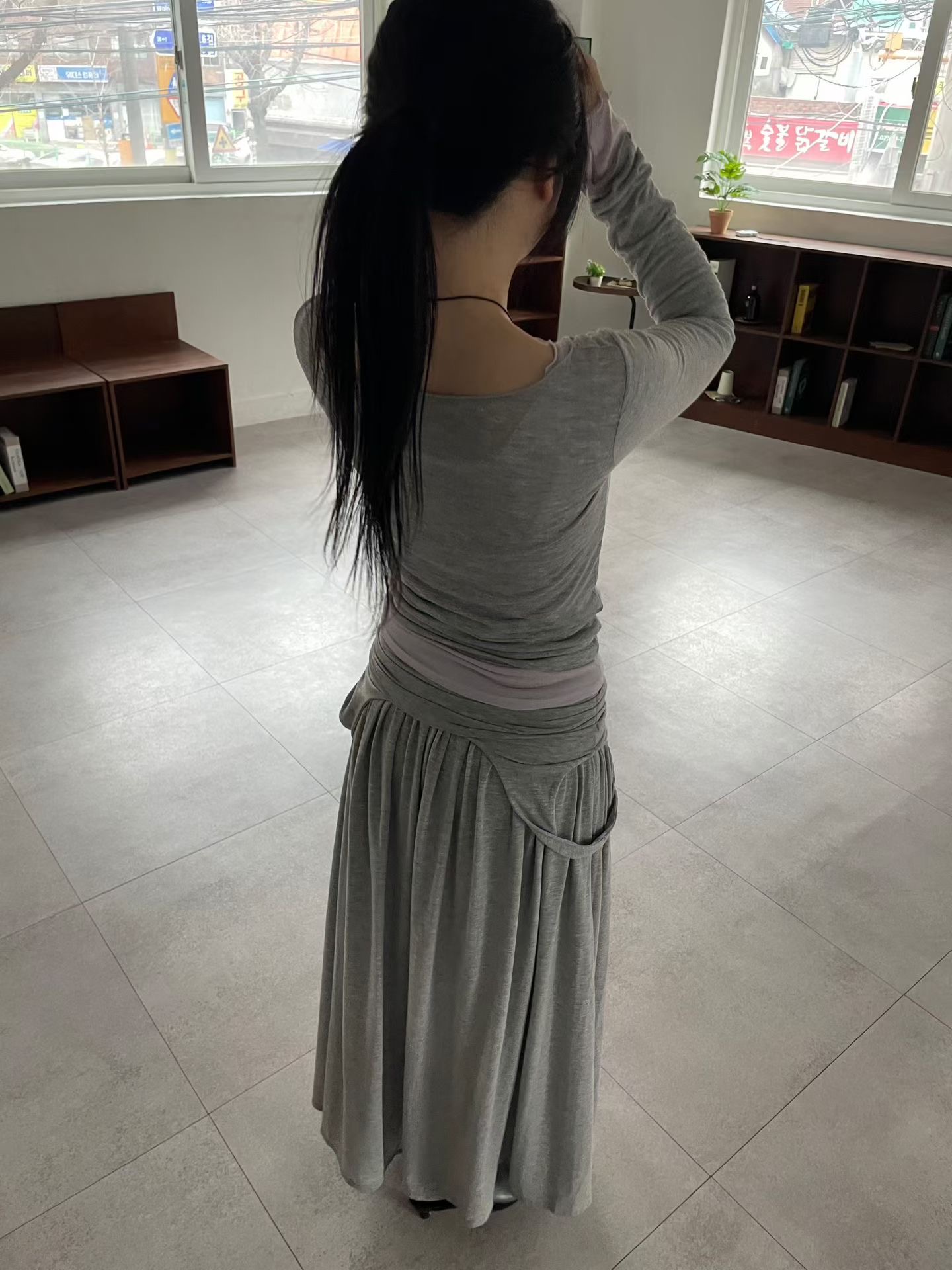 A.ME韓國東大門代購女裝新款26春夏休閑熱賣推薦長袖T恤A.ME長袖T恤