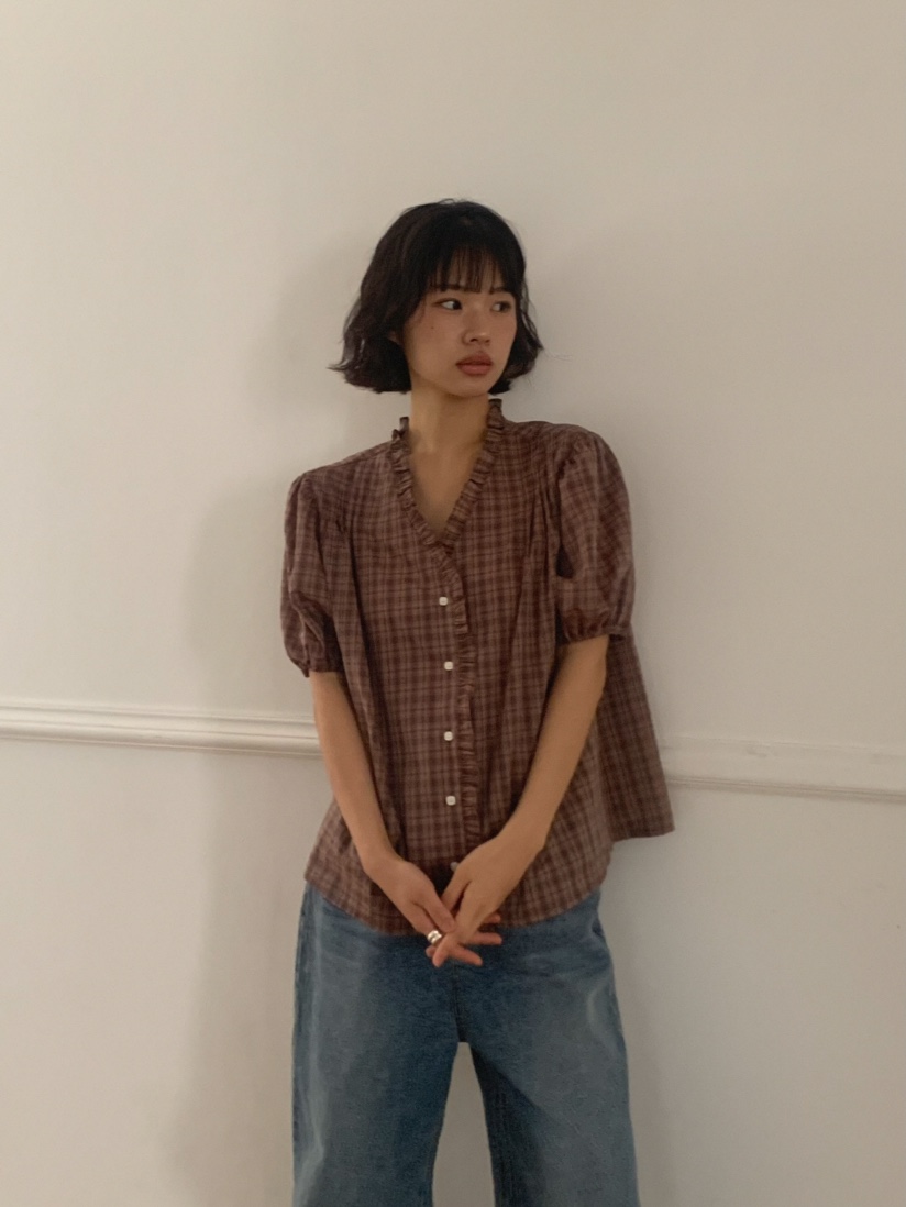 MOSMOS韓國直郵女裝新款26夏季推薦時尚26春夏襯衫蕾絲衫MOSMOS襯衫/蕾絲衫
