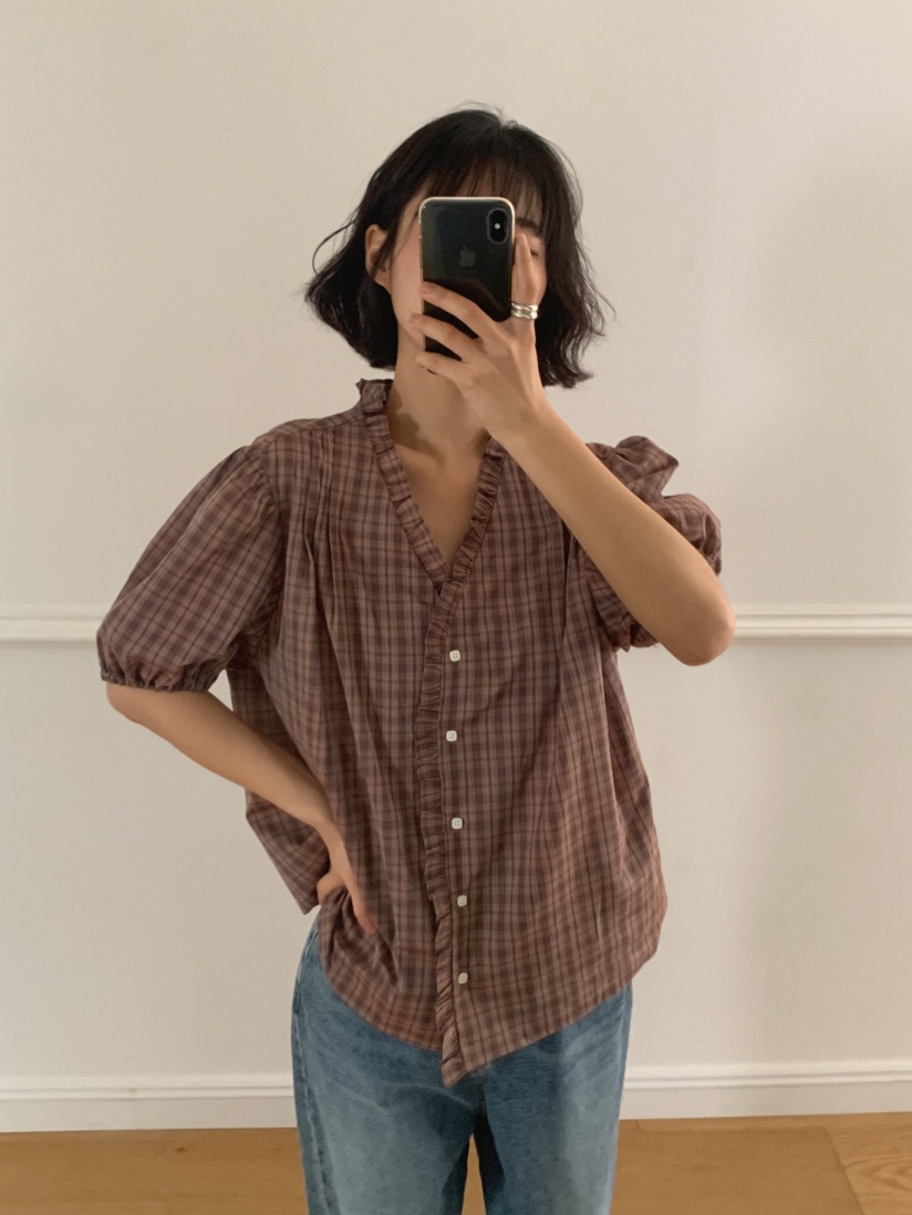MOSMOS韓國直郵女裝新款26夏季推薦時尚26春夏襯衫蕾絲衫MOSMOS襯衫/蕾絲衫