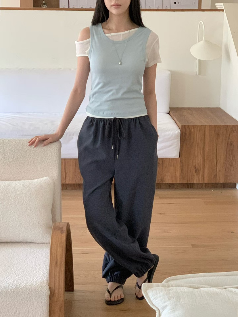 BINUS韓國直郵女裝新品時尚休閑人氣熱賣26夏季26春夏休閑褲BINUS休閑褲