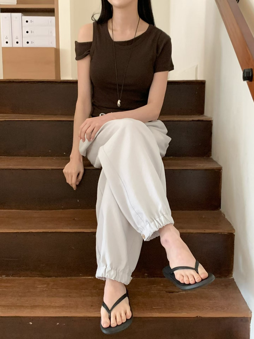 BINUS韓國直郵女裝新品時尚休閑人氣熱賣26夏季26春夏休閑褲BINUS休閑褲