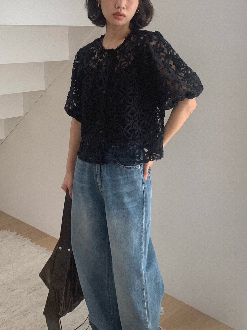MOSMOS韓國代購女士新品26春夏推薦休閑職業熱賣襯衫蕾絲衫MOSMOS襯衫/蕾絲衫